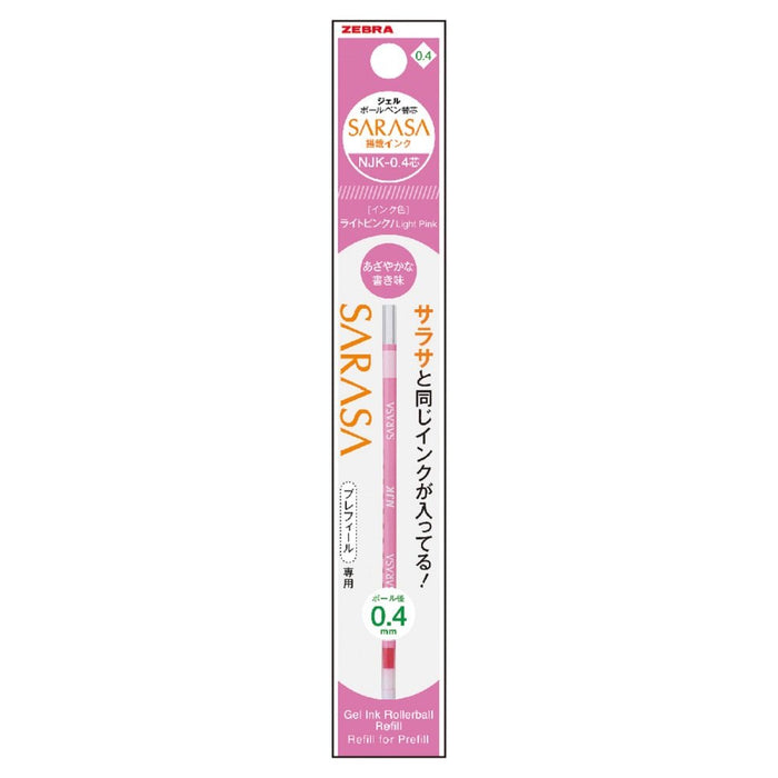 Zebra Prefeel Sarasa 10-Piece Light Pink 0.4 Lead Ballpoint Pen Refill Set-Kiichin - The #1 Place for Japanese Goods in Your Hand!