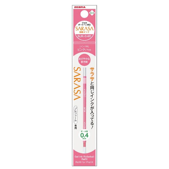 Zebra Prefeel Sarasa 10-Piece 0.4 Lead Ballpoint Pen Refill in Pink-Kiichin - The #1 Place for Japanese Goods in Your Hand!