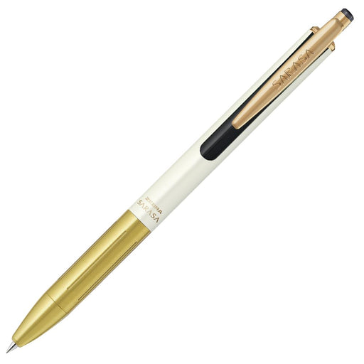 Zebra Sarasa Grand 20th Anniversary Edition Gel Pen 0.5mm Black Ink White Gold Shaft-Kiichin - The #1 Place for Japanese Goods in Your Hand!