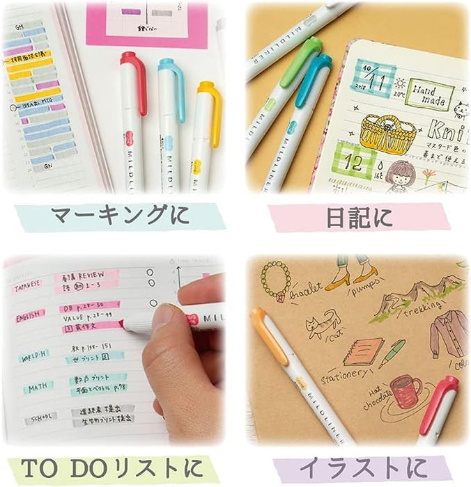 Zebra Mild Liner Highlighters Set of 35 Assorted Colors Wkt7-All35-Az Model-Kiichin - The #1 Place for Japanese Goods in Your Hand!