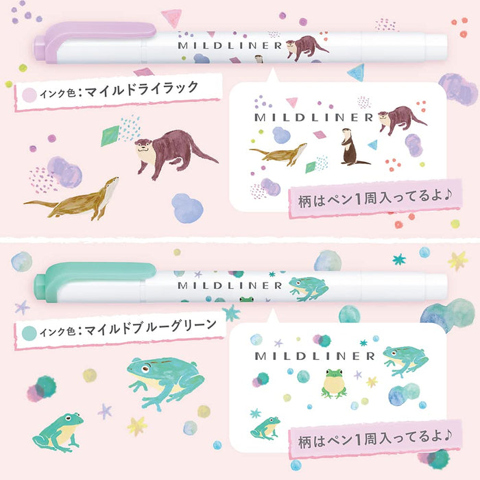 Zebra 5-Color Mild Liner Highlighter Set Zebra Brand Wkt7-As-5C-A-Kiichin - The #1 Place for Japanese Goods in Your Hand!