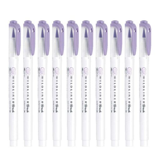 Zebra Mild Liner Highlighter Blush Violet Pack of 10 B-Wft8-Mvi-Kiichin - The #1 Place for Japanese Goods in Your Hand!