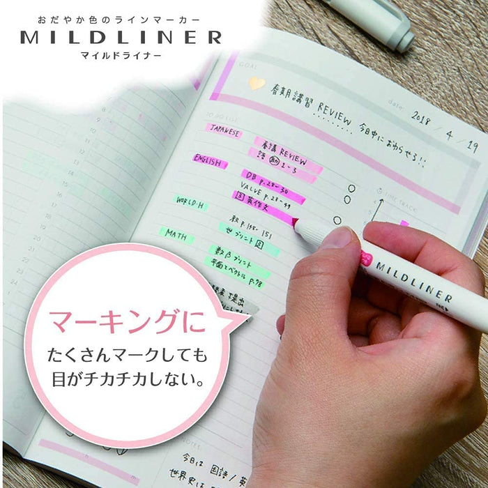 Zebra Highlighter Mildliner Pack of 10 Honey Orange B-Wkt7-Mhor-Kiichin - The #1 Place for Japanese Goods in Your Hand!