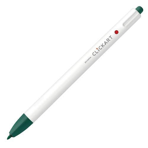 Zebra Clickart Green Black Water-Based Color Pen Knock Type Wyss 22 Gb-Kiichin - The #1 Place for Japanese Goods in Your Hand!