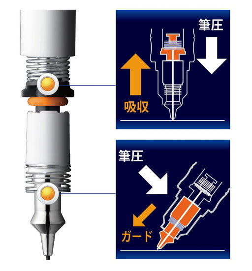 Zebra Delguard Snoopy 0.5mm Comic White Mechanical Pencil P-MA89-SN-Q4-Kiichin - The #1 Place for Japanese Goods in Your Hand!