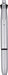 Zebra Quad Color Multi-Function Pen 2000 Silver B4Sa4-S with Sharp Clip-On-Kiichin - The #1 Place for Japanese Goods in Your Hand!