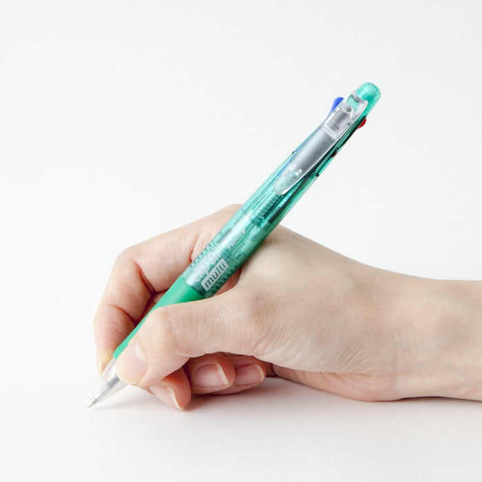 Zebra Multi-Color Pen with Sharp Clip-on Multi-Function Green B4Sa1-G-Kiichin - The #1 Place for Japanese Goods in Your Hand!