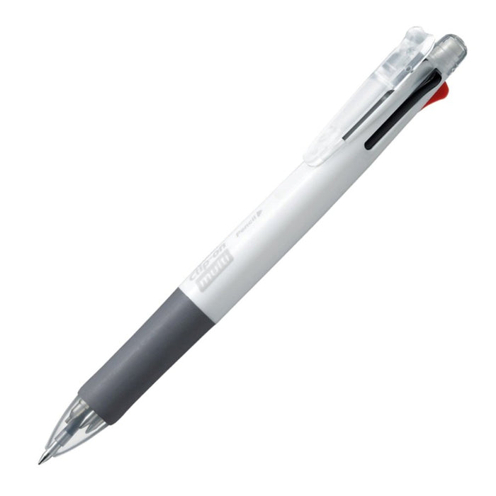 Zebra Multi-Color 4-in-1 Function Pen with Sharp Clip-On White Pack of 10-Kiichin - The #1 Place for Japanese Goods in Your Hand!