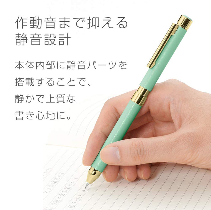 Zebra Shabo X SL6 Leather Mint Green Multi-Function Pen SB36-LMG-Kiichin - The #1 Place for Japanese Goods in Your Hand!