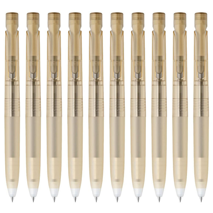 Zebra Oil-Based Ballpoint Pen Black Ink 0.5mm Ocher Axis 10-Piece Pack B-BAS88-FM2-OC-Kiichin - The #1 Place for Japanese Goods in Your Hand!