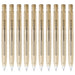 Zebra Oil-Based Ballpoint Pen Black Ink 0.5mm Ocher Axis 10-Piece Pack B-BAS88-FM2-OC-Kiichin - The #1 Place for Japanese Goods in Your Hand!
