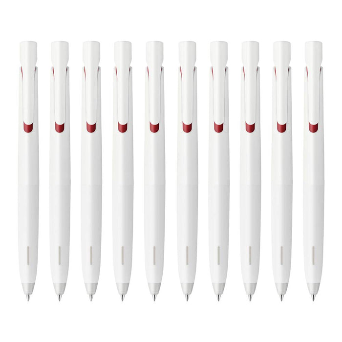 Zebra Bren 0.5 Oil-Based Ballpoint Pen Red Ink White Barrel 10 Pieces-Kiichin - The #1 Place for Japanese Goods in Your Hand!