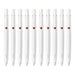Zebra Bren 0.7 Oil-Based Ballpoint Pen White Barrel Red Ink Pack of 10-Kiichin - The #1 Place for Japanese Goods in Your Hand!