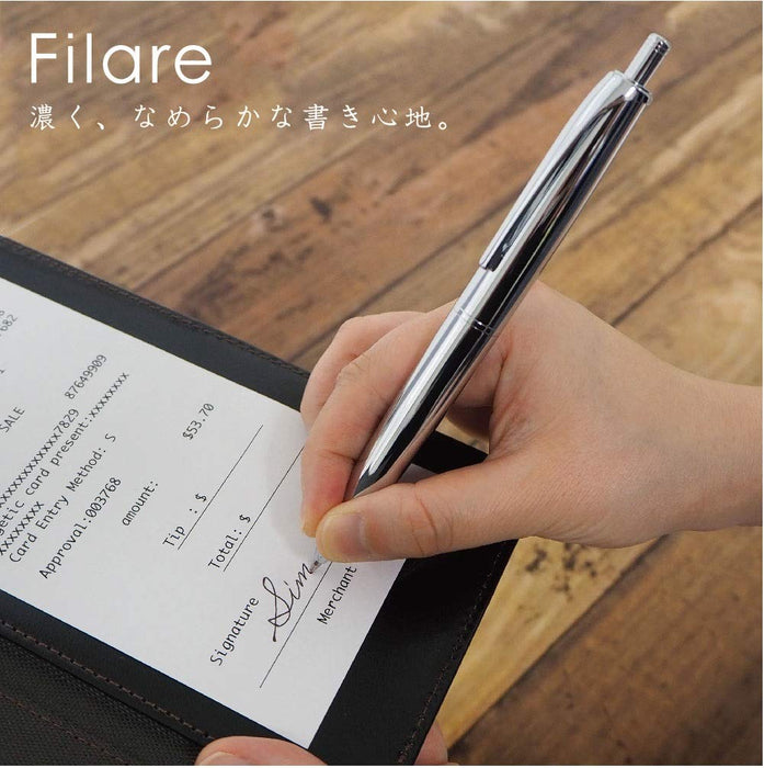 Zebra Filere Retractable 0.7 Oil-Based Ballpoint Pen in Royal Silver Limited Edition-Kiichin - The #1 Place for Japanese Goods in Your Hand!