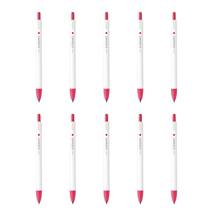 Zebra Clickart Water-Based Baby Red Pen Pack of 10 - B-Wyss22-Bbr Model-Kiichin - The #1 Place for Japanese Goods in Your Hand!