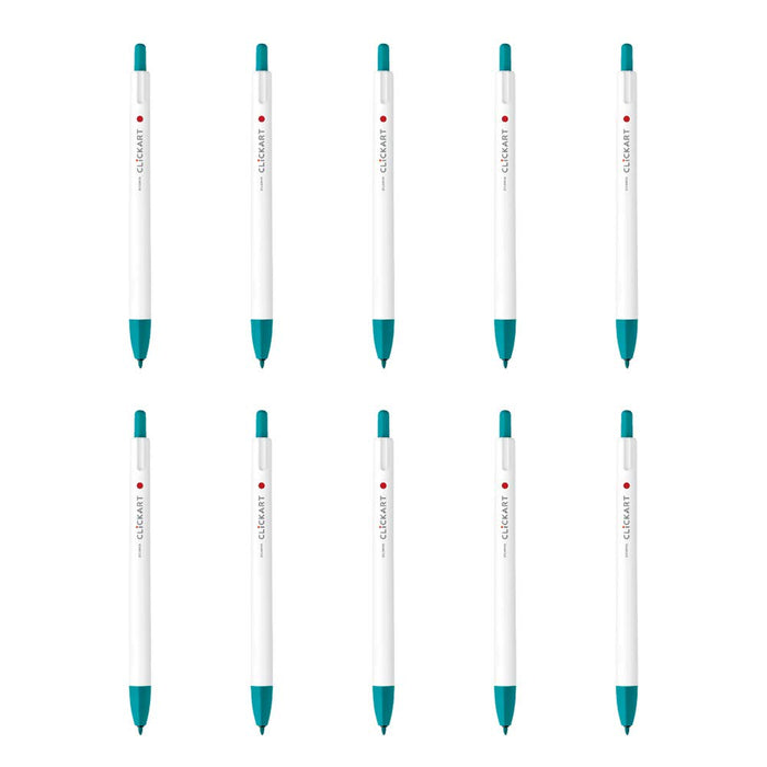 Zebra Clickart Blue Green Water-Based Pen Pack of 10 B-Wyss22-Bg-Kiichin - The #1 Place for Japanese Goods in Your Hand!