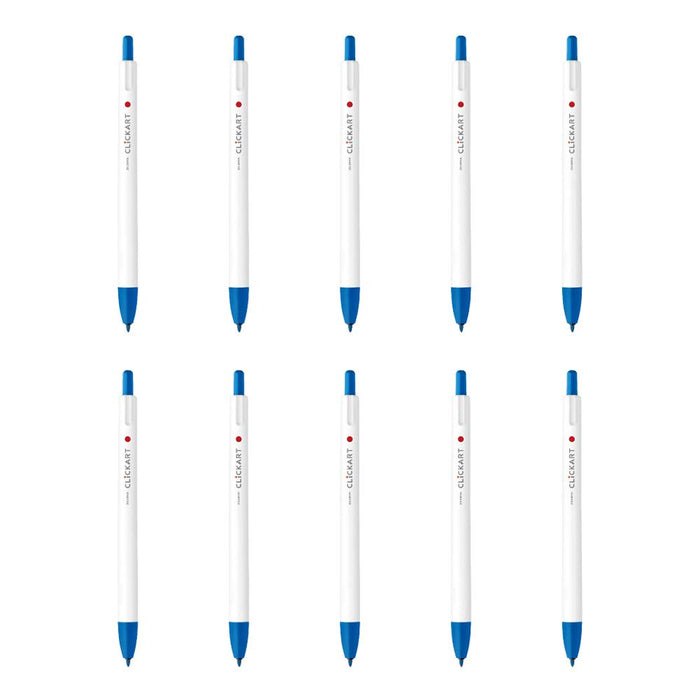 Zebra Clickart Pale Blue Water-Based Pens Pack of 10-Kiichin - The #1 Place for Japanese Goods in Your Hand!