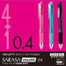 Zebra Multi-Function 4-Color Pen plus Sharp Sarasa Pink 0.4 - P-J4Sas11-P-Kiichin - The #1 Place for Japanese Goods in Your Hand!