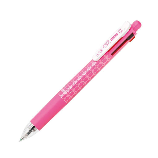Zebra Multi-Function Pen with 4 Colors & 0.5 Sharp Sarasa in Pink P-J4Sa11-P-Kiichin - The #1 Place for Japanese Goods in Your Hand!