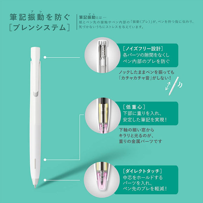 Zebra Bren Oil-Based 0.7mm Ballpoint Pen Purple Barrel Black Ink 10-Pack-Kiichin - The #1 Place for Japanese Goods in Your Hand!