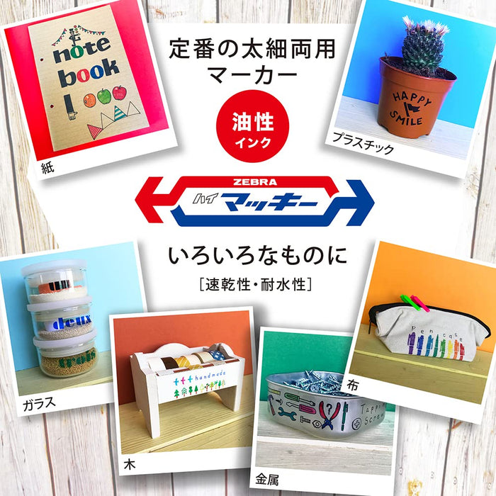 Zebra High Mackie Oil-Based 12-Color Pen Set MC12C-Kiichin - The #1 Place for Japanese Goods in Your Hand!