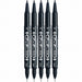 Zebra Mackie Extra Fine Black Oil-Based Pen Pack of 5-Kiichin - The #1 Place for Japanese Goods in Your Hand!