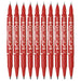 Zebra Mackie Extra Fine Red Oil-Based Pen 10 Pieces B-Mo-120-Mc-R-Kiichin - The #1 Place for Japanese Goods in Your Hand!