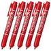 Zebra Fine Point Permanent Marker Red Mackinnock Pack of 5-Kiichin - The #1 Place for Japanese Goods in Your Hand!