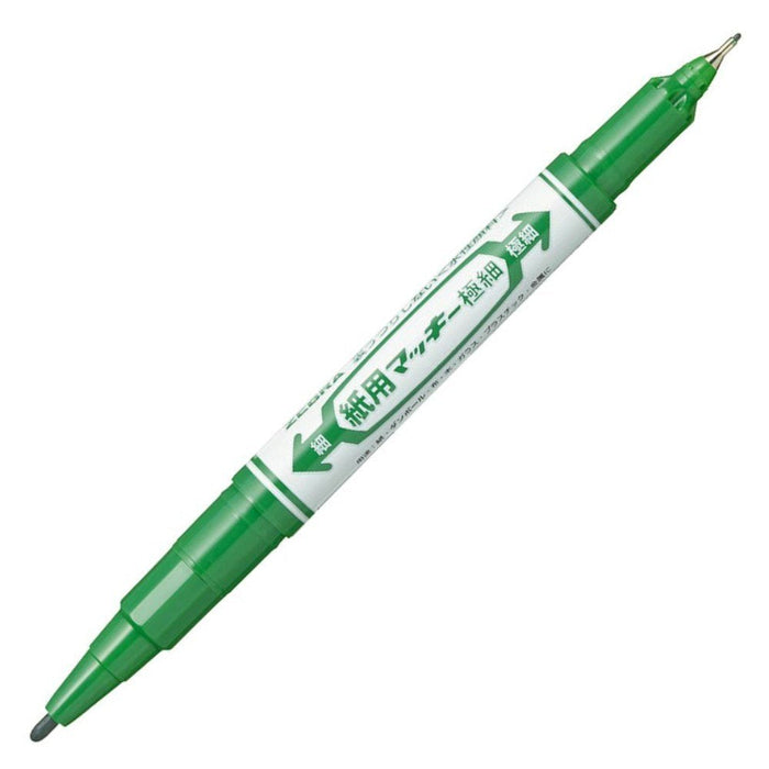 Zebra Water-Based Extra Fine Green Pen Paper Mackie 10-Piece Pack B-Wyts5-G-Kiichin - The #1 Place for Japanese Goods in Your Hand!
