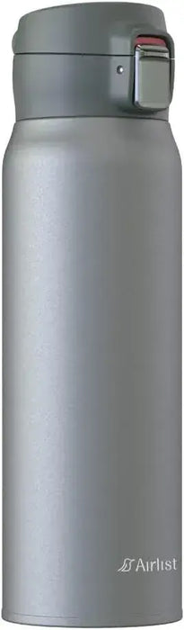Atlas Insulated One Touch Water Bottle - Gray 620ml - 4573608584105