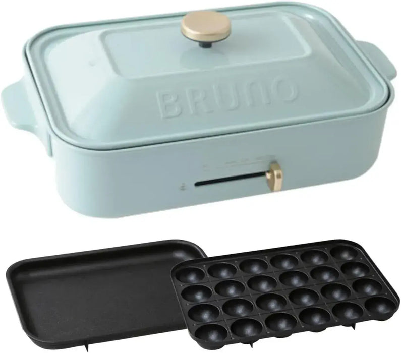 Bruno Compact Hot Plate - Blue Gray Flat Takoyaki - 4514499122915