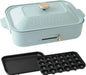 Bruno Compact Hot Plate - Blue Gray Flat Takoyaki - 4514499122915