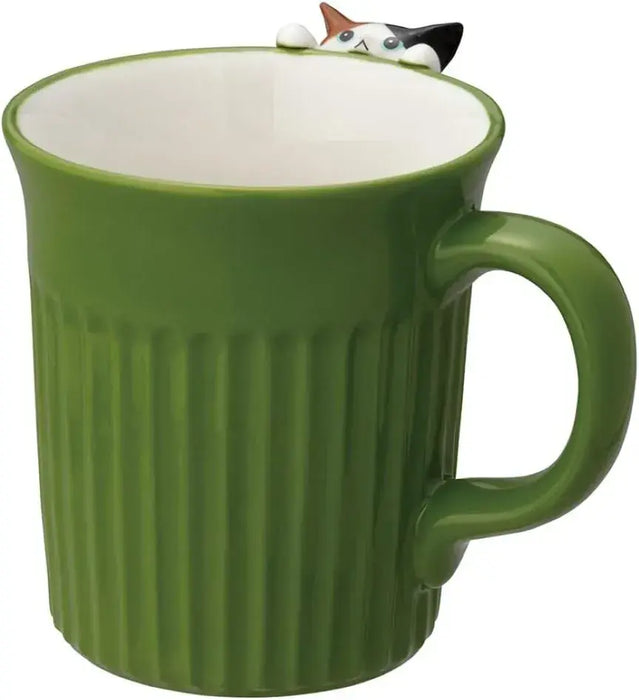 Decole Happy Cat Day Claw Sharpening Mug Cat Mug - Staring Contest Three Hair - 4527749863926