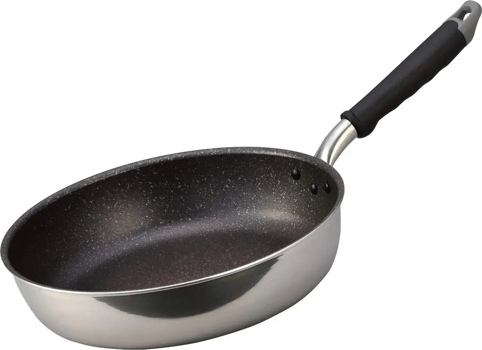 Hokuriku Aluminum Lightweight Durable Japanese Frying Pan IH Compatible - Silver Frying Pan
 - 4977449042020