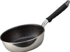 Hokuriku Aluminum Lightweight Durable Japanese Frying Pan IH Compatible - Silver 8.7 in Deep Pan
 - 4977449042044