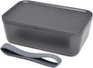 Ippinsha Bento Box 1-Tier Lunch Box San Ichi Maru - Gray - 4536818424043