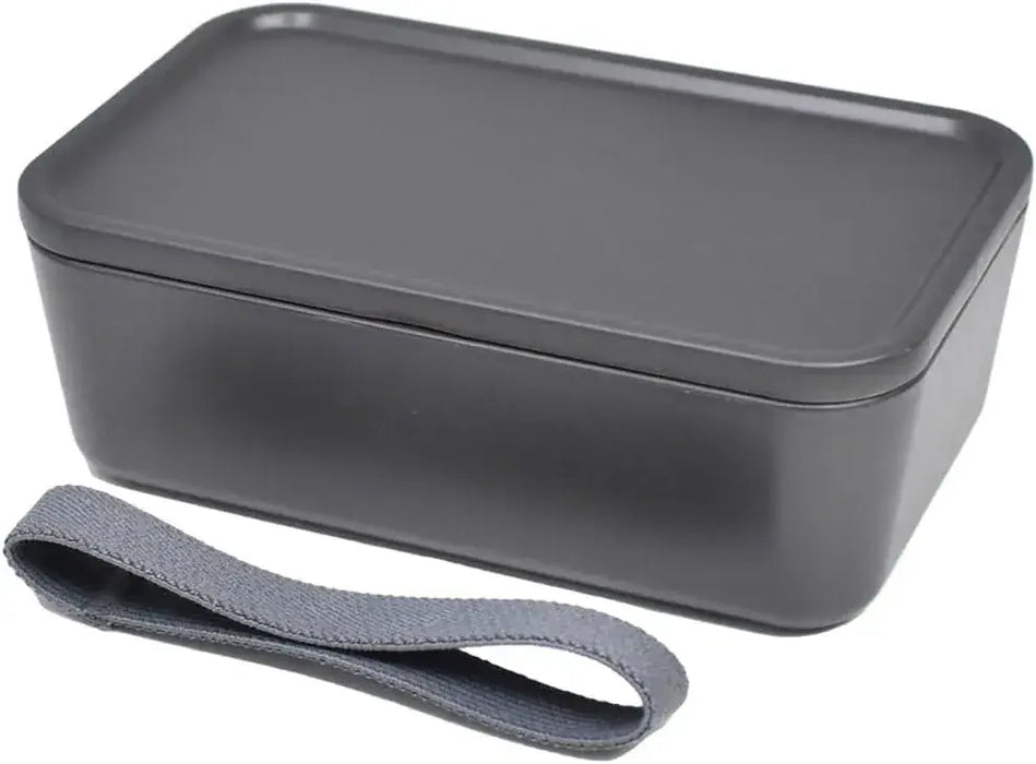 Ippinsha Bento Box 1-Tier Lunch Box San Ichi Maru - Gray - 4536818424043