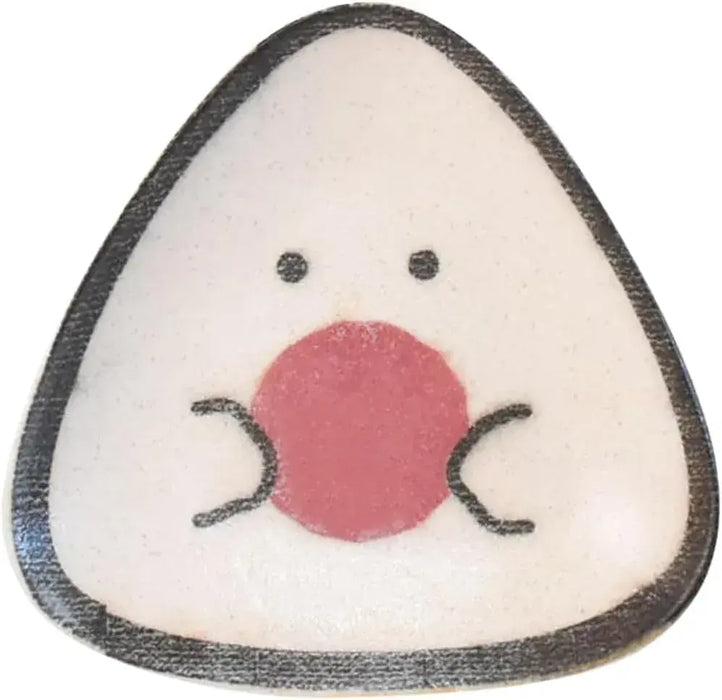Ippinsha Gyutto Onigiri-san Dish Chopstick Rest Bean Plate Made in Japan - Small Plate, Plum Onigiri San - 4536818470989