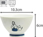 Ippinsha Kyu-JITSU Rice Bowl Samurai Design 4.1 x 2.4 Inches