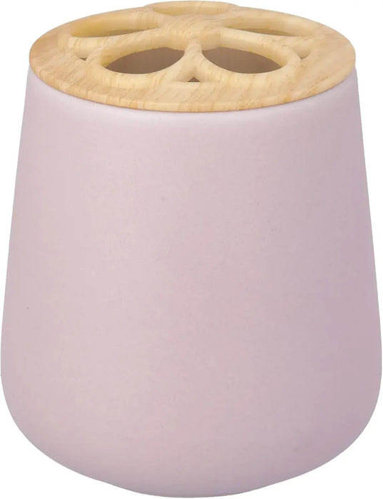 Katazuke Mino Ware Multi Stand Toothbrush Pen Holder - Lilac - 4595058815295