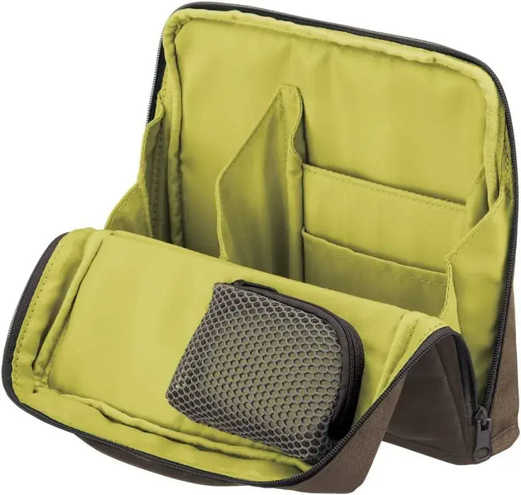 Kokuyo AMBG-SP Stand Tool Pouch Hakobiz Organizer - Brown - 4901480346649