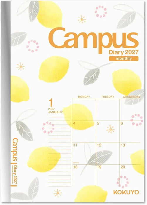 Kokuyo Campus Monthly Block Diary Planner