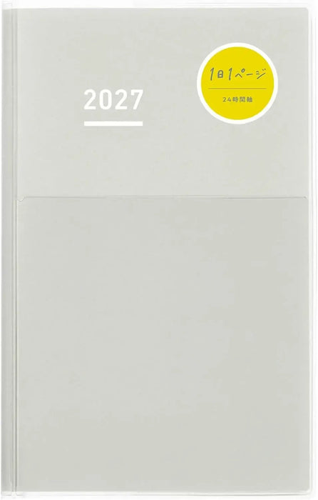 Kokuyo Jibun Notebook Days Monthly Daily Planner - Gray A5 Slim - 4901480444208
