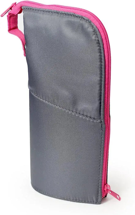 Kokuyo Neo Critz Slim Standing Pencil Case Pen Holder - Large Size Dark Grey - 4901480323305