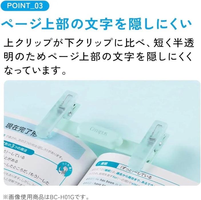 L Plus Campus Kokuyo Pen Type Book Clip with Violet and Indexes