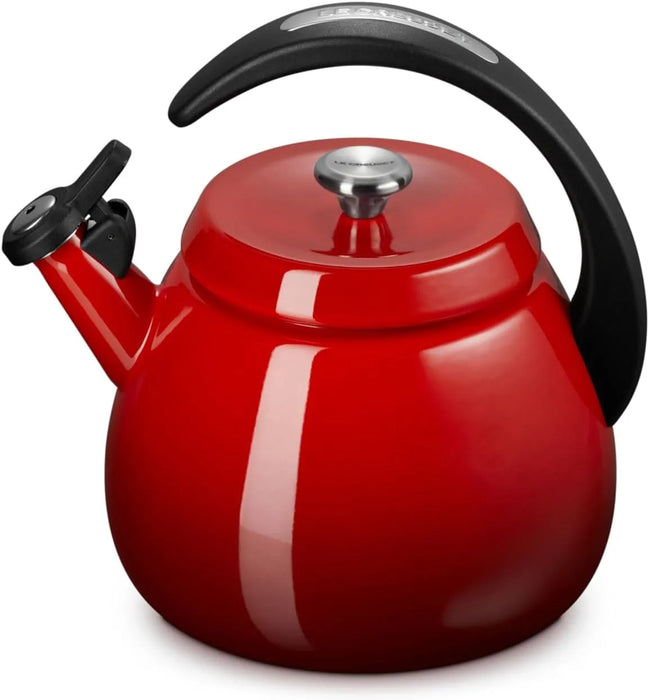 Le Creuset Crochet Kettle 0.7 Gallon Cherry Red Gas Induction Compatible Le Creuset