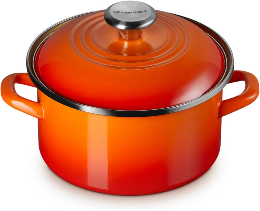 Le Creuset Enameled Steel Petite Stockpot 3.8 Quart Sea Salt Le Creuset - Flame 3.6L
 - 0630870349901