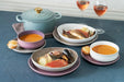 Le Creuset Flora Plate 9.4 Inch Mauve Pink Heat and Cold Resistant Le Creuset