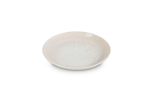 Le Creuset Sphere Plate 8.7 Inch Spring Relief Meringue Floral Heat Cold Resistant by Le Creuset