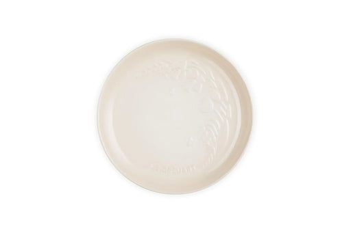 Le Creuset Sphere Plate 8.7 Inch Spring Relief Meringue Floral Heat Cold Resistant by Le Creuset